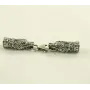 Шелковый ремешок на шею с драконом Maxi Silver 8835 SE One Size Серебристо-черный