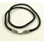 Шелковый ремешок на шею со львом Maxi Silver 8834 SE One Size Серебристо-черный