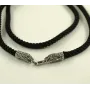 Шелковый ремешок на шею со львом Maxi Silver 8834 SE One Size Серебристо-черный