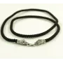 Шелковый ремешок на шею с медведем Maxi Silver 8832 SE One Size Серебристо-черный
