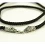 Шелковый ремешок на шею с медведем Maxi Silver 8832 SE One Size Серебристо-черный