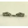 Шелковый ремешок на шею с медведем Maxi Silver 8832 SE One Size Серебристо-черный