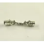 Шелковый ремешок на шею с носорогом Maxi Silver 8831 SE One Size Серебристо-черный