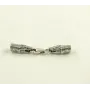 Шелковый ремешок на шею с крокодилом Maxi Silver 8827 SE One Size Серебристо-черный