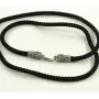 Шелковый ремешок на шею с волком Maxi Silver 8826 SE One Size Серебристо-черный