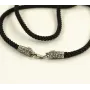 Шелковый ремешок на шею с волком Maxi Silver 8826 SE One Size Серебристо-черный