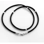 Каучуковый шнурок со вставками Maxi Silver 8605 SE 45 см Серебристый