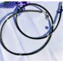 Каучуковый шнурок со вставками Maxi Silver 8605 SE 45 см Серебристый