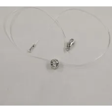 Кулон на леске Maxi Silver 8022 SE 39 см Серебристый