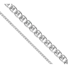 Цепочка плетения лав Maxi Silver 7998 SE 40 см Серебристый