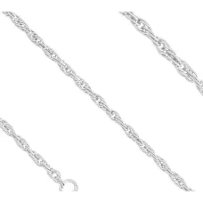 Цепочка веревка Maxi Silver 7994 SE 55 см Серебристый