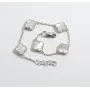 Браслет конюшина з перламутром Maxi Silver 9512 SE 18-20 см Сріблястий