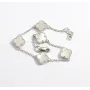 Браслет конюшина з перламутром Maxi Silver 9512 SE 18-20 см Сріблястий