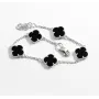 Браслет с ониксом из Maxi Silver 9509 SE 18-20 см Серебристо-черный