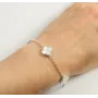 Браслет клевер с перламутром Maxi Silver 9508 SE 17-20.5 см Серебристый