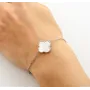 Браслет Конюшина з перламутром Maxi Silver 9449 SE 17-20.5 см Сріблястий