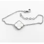 Браслет Конюшина з перламутром Maxi Silver 9449 SE 17-20.5 см Сріблястий
