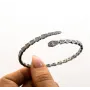 Жорсткий браслет змія Maxi Silver 9411 SE One Size Сріблястий