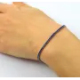 Браслет з синім камінням Maxi Silver 9362 SE 16-21 см Сріблясто-синій
