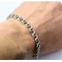 Браслет бісмарк з чорнінням Maxi Silver 9359 SE 20 см Сріблястий