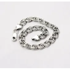 Браслет бісмарк з чорнінням Maxi Silver 9359 SE 20 см Сріблястий