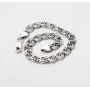 Браслет бісмарк з чорнінням Maxi Silver 9359 SE 20.5 см Сріблястий