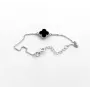 Браслет клевер с ониксом Maxi Silver 9278 SE 16-20 см Серебристо-черный