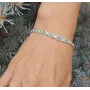 Браслет с камнями Maxi Silver 9255 SE 18-20 см Сине-желтый
