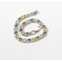 Браслет с камнями Maxi Silver 9255 SE 18-20 см Сине-желтый
