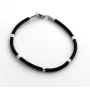 Браслет Maxi Silver 8926 SE 20 см Сріблясто-чорний