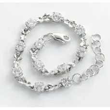 Регульований браслет метелик Maxi Silver 8811 SE 18-20.5 см Сріблястий Регульований браслет метелик Maxi Silver 8811 SE 18-20.5 см Сріблястий