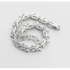 Регульований браслет гілочка Maxi Silver 8810 SE 18-20.5 см Сріблястий Регульований браслет гілочка Maxi Silver 8810 SE 18-20.5 см Сріблястий