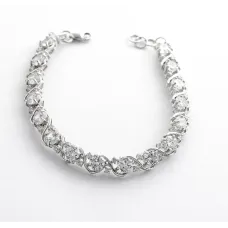 Ексклюзивний регульований браслет Maxi Silver 8809 SE 18-20 см Сріблястий