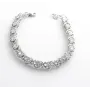 Ексклюзивний регульований браслет Maxi Silver 8809 SE 18-20 см Сріблястий
