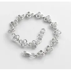 Регульований браслет трилистник Maxi Silver 8807 SE 16-19 см Сріблястий Регульований браслет трилистник Maxi Silver 8807 SE 16-19 см Сріблястий