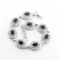 Регулируемый браслет Maxi Silver 8806 SE 17.5-20.5 см Черно-серебристый