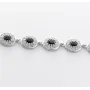 Регулируемый браслет Maxi Silver 8806 SE 17.5-20.5 см Черно-серебристый