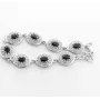 Регулируемый браслет Maxi Silver 8806 SE 17.5-20.5 см Черно-серебристый