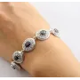 Регулируемый браслет Maxi Silver 8806 SE 17.5-20.5 см Черно-серебристый