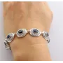 Регулируемый браслет Maxi Silver 8806 SE 17.5-20.5 см Черно-серебристый