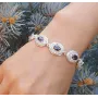 Регулируемый браслет Maxi Silver 8806 SE 17.5-20.5 см Черно-серебристый