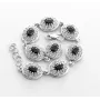 Регулируемый браслет Maxi Silver 8806 SE 17.5-20.5 см Черно-серебристый