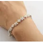 Регульований браслет з камінчиками Maxi Silver 8805 SE 16-18 см Сріблястий