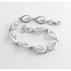 Регульований браслет маркіз Maxi Silver 8601 SE 16-18 см Сріблястий Регульований браслет маркіз Maxi Silver 8601 SE 16-18 см Сріблястий