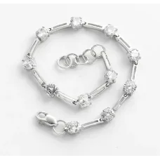Регульований браслет з камінням Maxi Silver 8599 SE 18-20 см Сріблястий Регульований браслет з камінням Maxi Silver 8599 SE 18-20 см Сріблястий