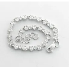 Браслет регулируемый с фианитами Maxi Silver 8114 SE 16.5-18.5 см Серебристый Браслет регулируемый с фианитами Maxi Silver 8114 SE 16.5-18.5 см Серебристый