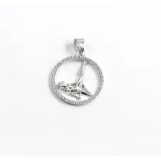 Кулон Poledance Maxi Silver 9570 2.8 см Сріблястий