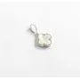 Кулон конюшина з перламутром Maxi Silver 9495 1.1 см Сріблястий