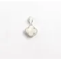 Кулон конюшина з перламутром Maxi Silver 9495 1.1 см Сріблястий