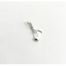 Підвіска дитяча ніжка Maxi Silver 5720 1.4 см Сріблястий
